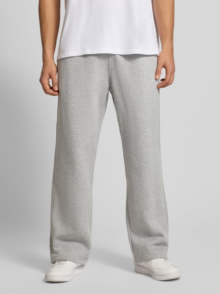 adidas Originals Sweatbroek met labelstitching en elastische band Lichtgrijs gemêleerd - 4