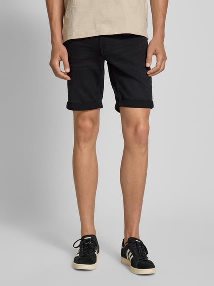 ONLY & SONS Regular Fit Jeansshorts aus Baumwoll-Mix Black 4