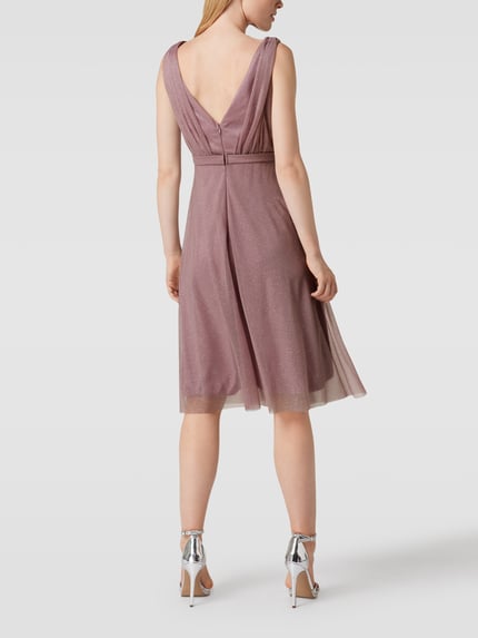 TROYDEN COLLECTION Cocktailkleid mit Taillenpasse Mauve 5
