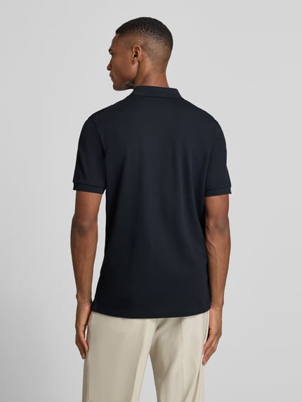 Marc O'Polo Poloshirt in fijn gestructureerde look Marineblauw - 5