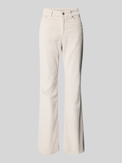 GANT Flared fit corduroy broek in 5-pocketmodel, model 'Cordur' Ecru - 2