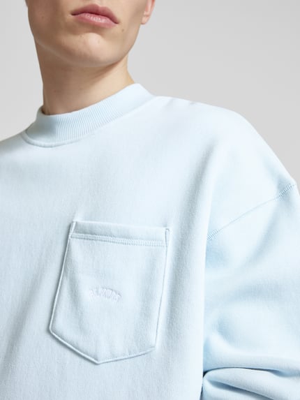 BLKVIS Sweatshirt mit Brusttasche Hellblau 3