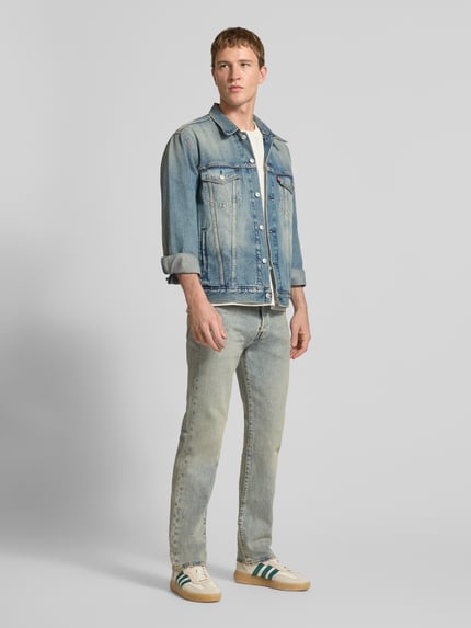 Levi's® Jeansy o kroju wide fit z mieszanka bawełny model '501®Original' Błotnisty 1
