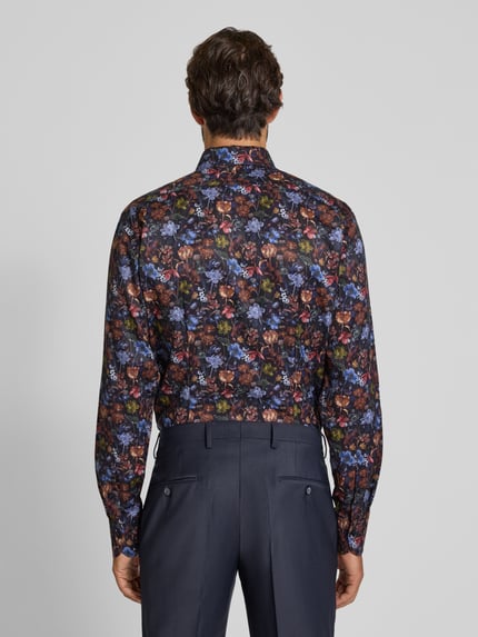 OLYMP SIGNATURE Slim Fit Business-Hemd mit Kentkragen Modell 'Savio' Marine 5