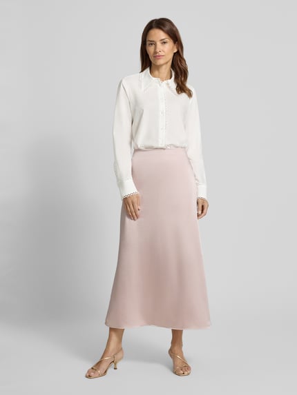 Luisa Cerano Regular fit blouse met gehaakt kant Offwhite - 1