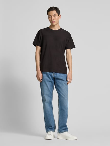 JOOP! JEANS T-Shirt mit Strukturmuster Modell 'Ismet' Black 1