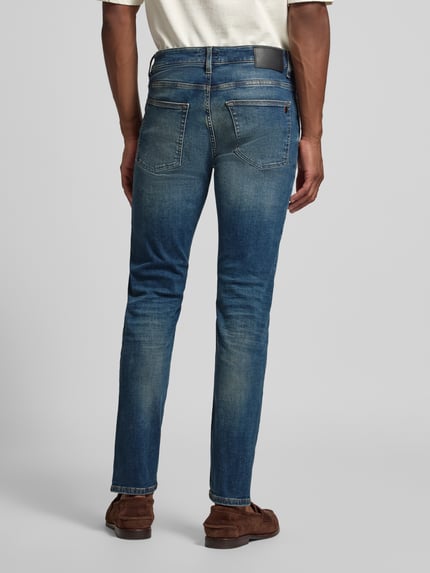 BOSS Orange Slim fit jeans van katoenmix model 'DELAWARE' Jeansblauw - 5