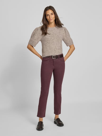 Raphaela By Brax Stoffhose mit Eingrifftaschen Modell 'Laura' Bordeaux 1