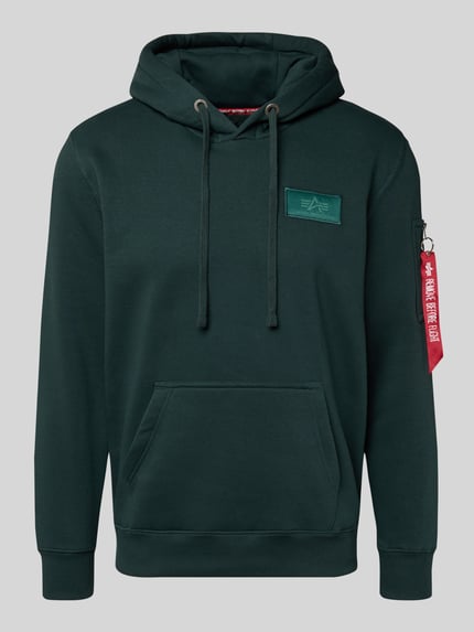 Alpha Industries Regular Fit Hoodie mit Logo-Patch Petrol 2