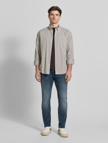 BOSS Orange Slim fit jeans van katoenmix model 'DELAWARE' Jeansblauw - 1