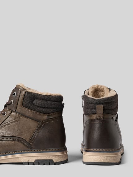Tom Tailor Schnürstiefel mit Warmfutter Mittelgrau 2