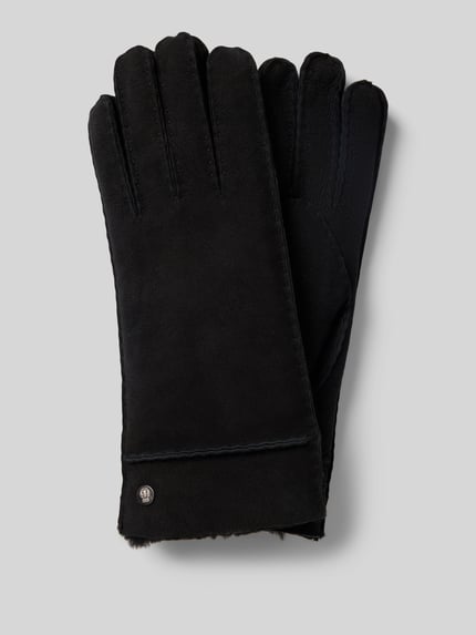 Roeckl Handschoenen van lamswol, model 'HELSINKI' Zwart - 1