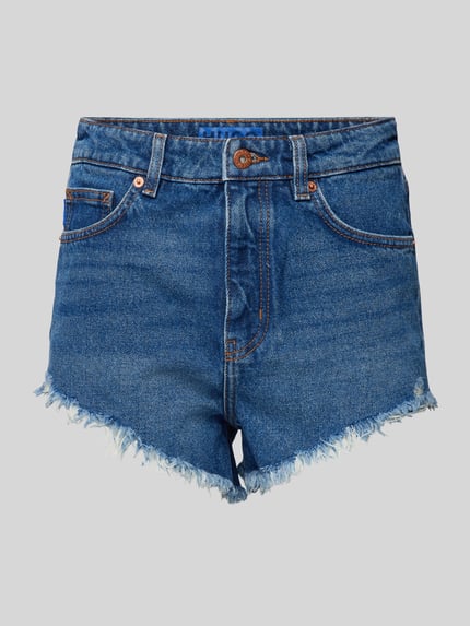 HUGO Blue Regular Fit Jeansshorts im 5-Pocket-Design Modell 'Galara' Jeansblau 2