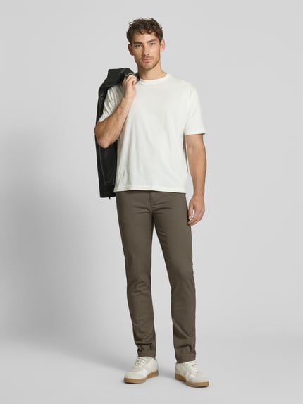 Lindbergh Regular Fit Chino mit Gürtel Oliv 1