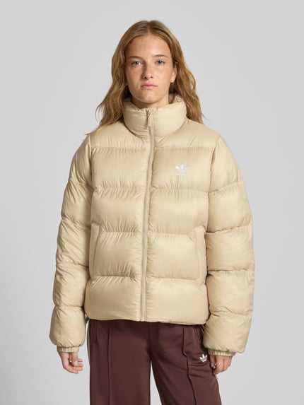 adidas Originals Kurtka pikowana z zamkiem błyskawicznym Beżowy 4