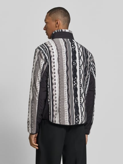 COLUCCI Regular Fit Fleecejacke mit Stehkragen Modell 'SIGNATURE' Black 5