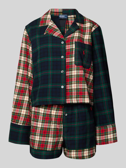 Polo Ralph Lauren Pyjama-Set mit Logo-Stitching Rot 1
