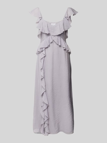 Jake*s Collection Maxikleid mit Volants Lavender 2