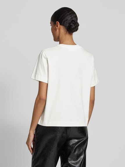 Selected T-shirt z okrągłym dekoltem model ‘ESSENTIAL’ Biały 5