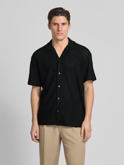 Selected Relaxed fit vrijetijdsoverhemd met platte kraag, model 'SLHRELAXBANE' Zwart - 4
