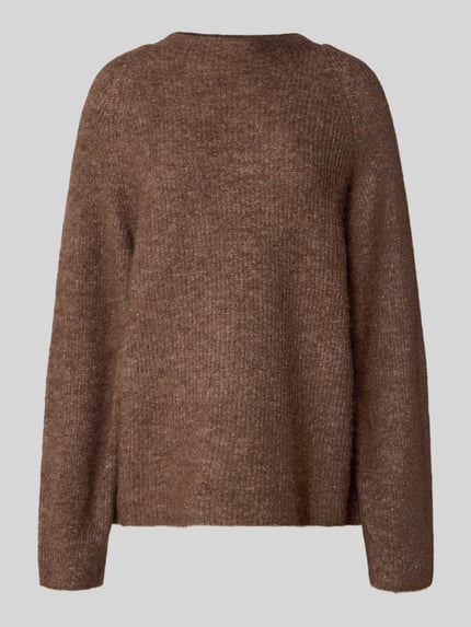 Selected Relaxed fit gebreide pullover van wolmix, model 'SIA' Taupe - 2