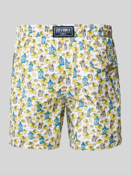 Zeybra Badehose mit elastischem Bund Weiss 3