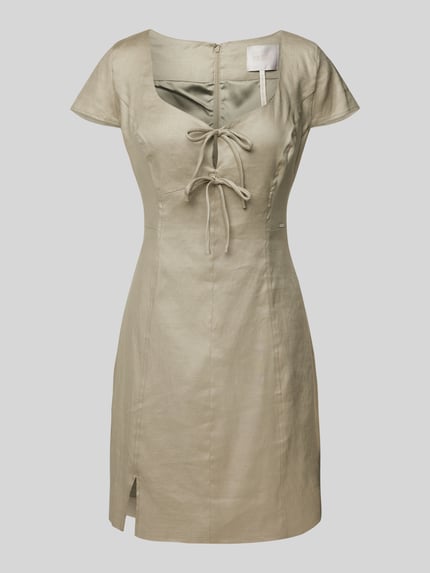 GUESS Minikleid mit Schnürung Modell 'ISABEAU' Schilf 2