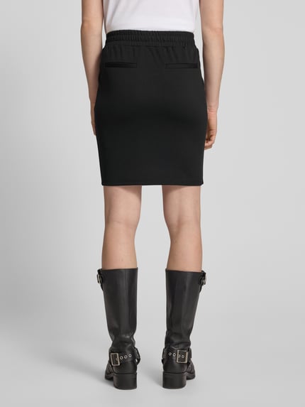 ICHI Minirock mit elastischem Bund Modell 'Kate' Black 5