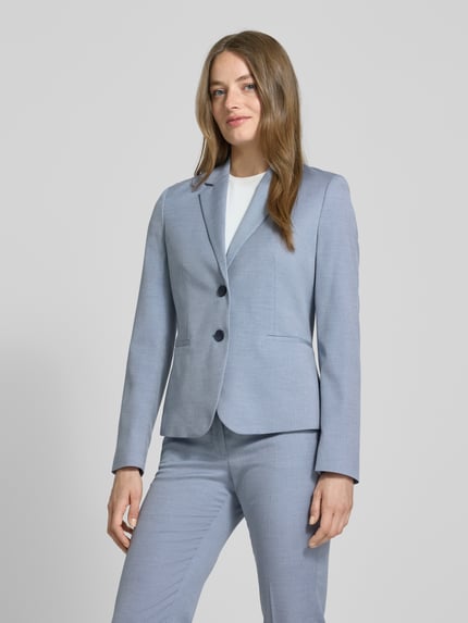 Christian Berg Woman Selection Blazer met strookzakken Lichtblauw - 4