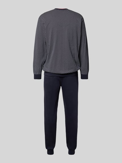GÖTZBURG 1889 Regular fit pyjama van puur katoen Donkerblauw - 3