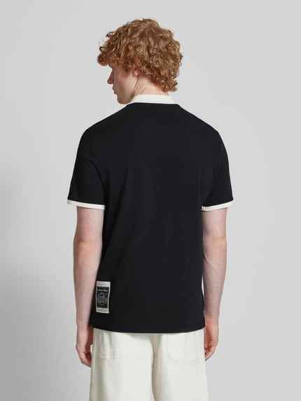 Champion Poloshirt mit Label-Stitching Black 5