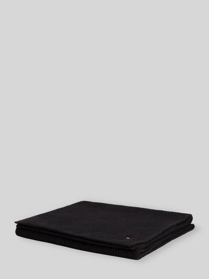 Tommy Hilfiger Schal mit Logo-Detail aus Kaschmir Black 4