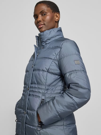 Betty Barclay Regular Fit Steppmantel mit abnehmbarer Kapuze  Rauchblau 3
