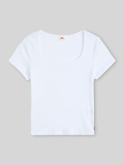 Levi's® Slim fit T-shirt van katoenmix Offwhite - 2