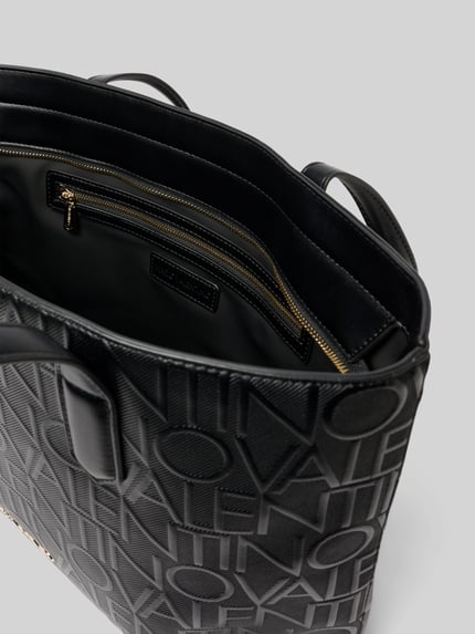 Valentino Bags Shopper mit Logo-Struktur Modell 'GYNEVRA RE' Black 4