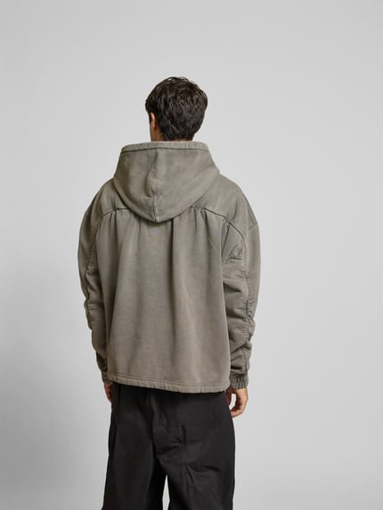 A-COLD-WALL Bluza z kapturem o kroju oversized z czystej bawełny Czarny 5