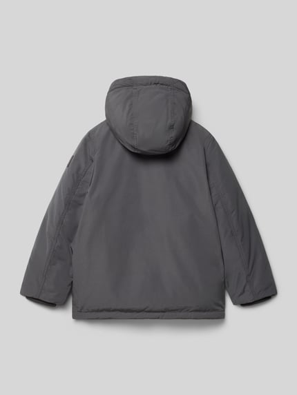 Tommy Hilfiger Teens Parka o kroju regular fit z dwustronnym zamkiem błyskawicznym Grafitowy 3