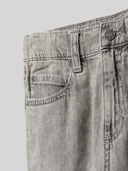 s.Oliver RED LABEL Wide Leg skater jeansshort in puur katoen Zwart - 2