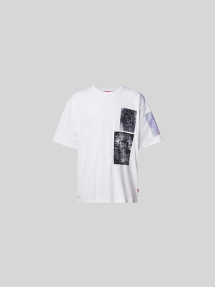 Diesel T-shirt z nadrukami z motywem Biały 2