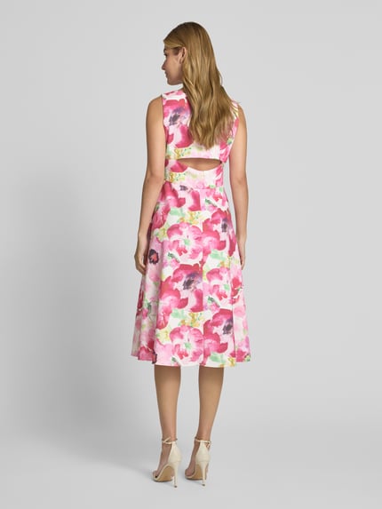 Vera Mont Cocktailkleid mit V-Ausschnitt Rot 5