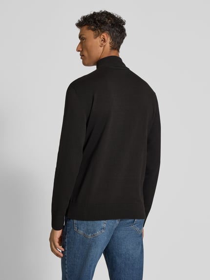 Tom Tailor Denim Regular Fit Troyer aus reiner Baumwolle Black 5