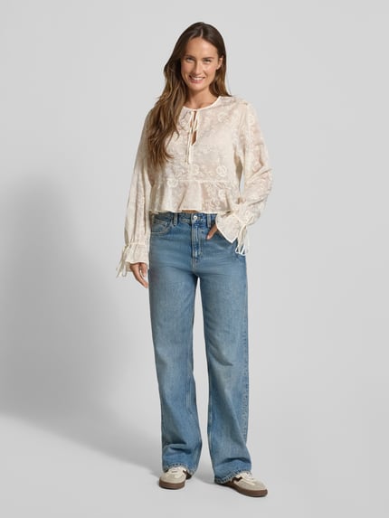 MANGO Loose Fit Jeans im 5-Pocket-Design Modell 'MIAMI' Jeansblau 1
