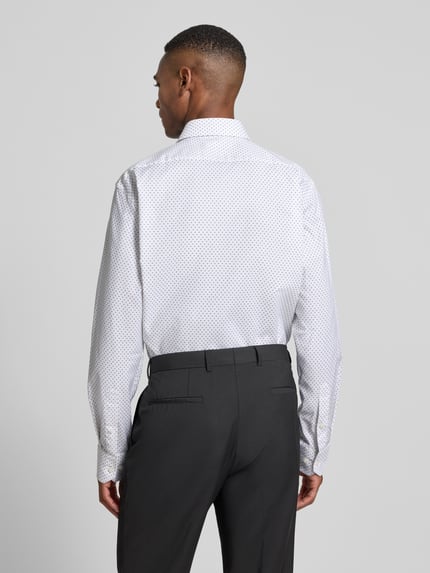 BOSS Regular Fit Businesshemd aus Baumwoll-Mix Modell 'JOE' Weiss 5