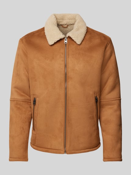 ONLY & SONS Jacke mit Reißverschlusstaschen Modell 'ROYCE' Cognac 2