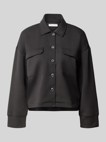 Marc O'Polo Hemdjacke mit Brusttaschen Modell 'OVERSHIRT' Black 2