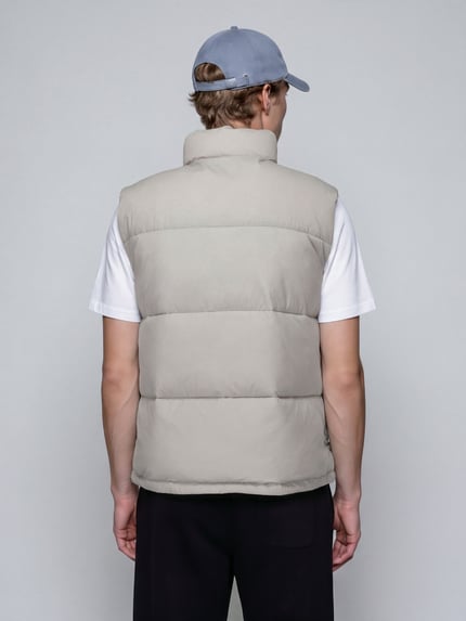 ONLY & SONS Steppweste mit hohem Stehkragen Sand 5