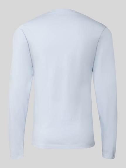 Produktfoto, Regular Fit Langarmshirt aus reiner Baumwolle im 3er-Pack von BOSS in Unifarben, Rundhals, Jersey-Textur, Rückansicht