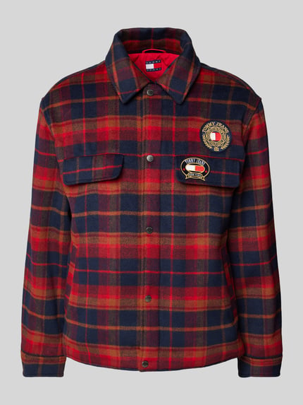 Tommy Jeans Regular fit overhemdjack met borstzak Rood - 2