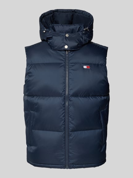 Tommy Jeans Regular fit bodywarmer met afneembare capuchon Marineblauw - 2
