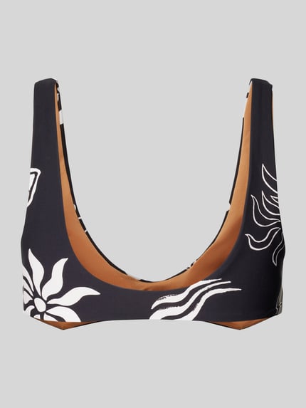Rip Curl Bustier-Bikini-Oberteil mit floralem Muster Modell 'HOLIDAY' Black 3